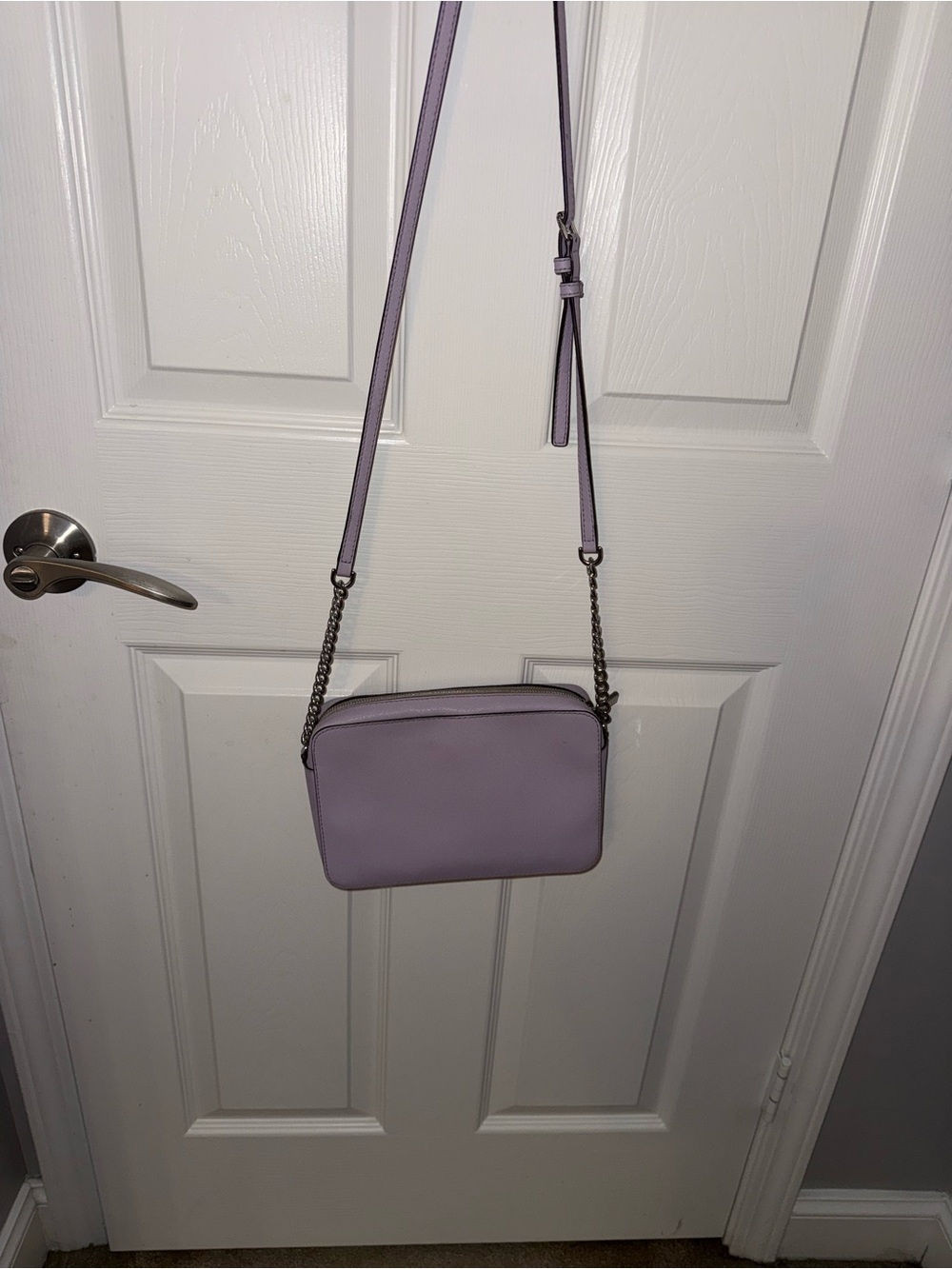 Michael Kors Lilac Saffiano Crossbody Bag - Picture 3 of 3